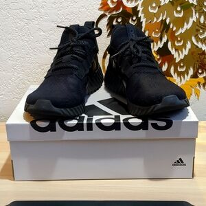 Adidas Kaptir 3.0 Wide Black Mens Running Shoes Size 10